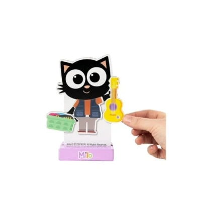 Image of Milo Magnetic Dress Up Set Match Magnet Wooden Puzzles for Kids with Various Vocation Outfits and from the Animated Series Adorable Fun Toys 3 Year Old Girls Boys