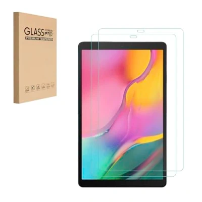 Image of HYGMOCC Screen Protector for Samsung Galaxy Tab A 10.1 2019 (SM T510/T515/T517) Tempered Glass Film Anti Scratch,Bubble Free,High Definition（2 Pack）