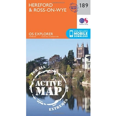 Image of Explorer Active 189 Hereford &amp; Ross on Wye Map With Digital Version