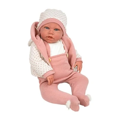 Image of ARIAS Elegance Weighted Doll 54 cm Anuk Pink Polka Dots 65331