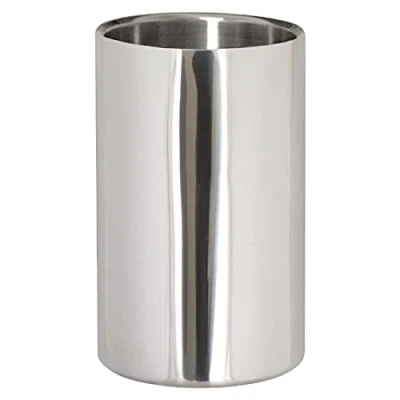 Image of Olympia DM118 Double Wall Wine Cooler Stainless steel. walled construction, Polished finish, 196(h) x 120(dia)mm.
