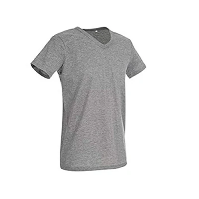Image of Stedman Apparel Men&#039;s Ben (V neck)/St9010 Premium T Shirt, Grey Heather, M UK