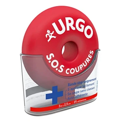 Image of Urgo S.O.S Coupures Stop Bleeding Strip 3m x 2,5cm