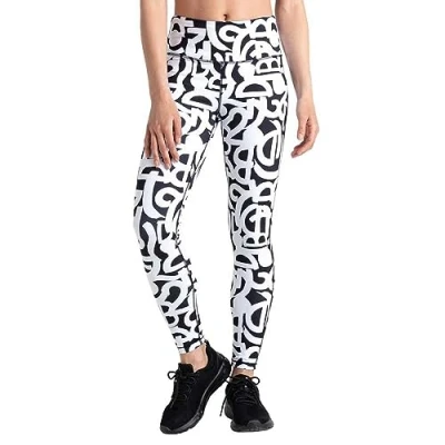 Image of Dare 2b Womens Influential Legging Black &amp; White Graffiti 10