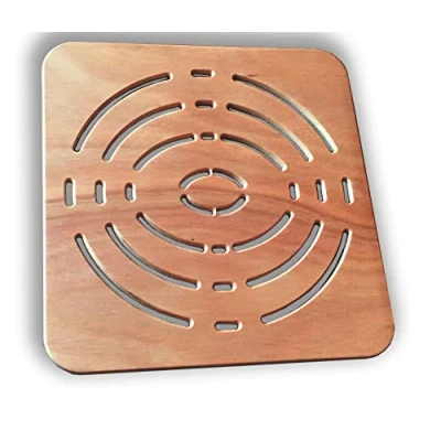 Image of Castelmerlino Shower Accessories, Marine Okumé Plywood, Natural, 49.5 x