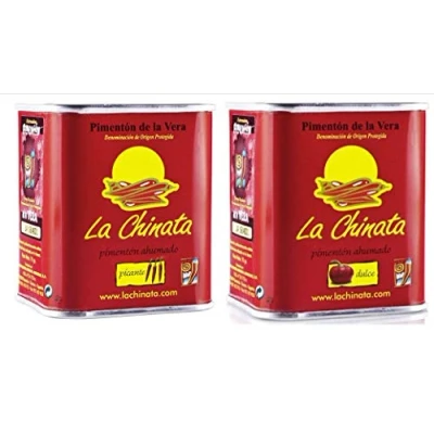 Image of Smoked Paprika Sweet and HOT 2x70g tins D.O.P. La Chinata Pimenton The Very Best