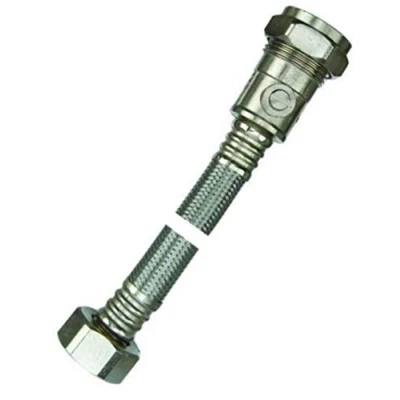 Image of 15mm x 1/2&quot; Flexible Tap Connector With Valve WRAS Approved