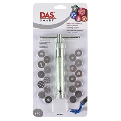 Image of DAS Metal Clay Extruder, 20 Assorted Shapes, Ideal for Professional Users