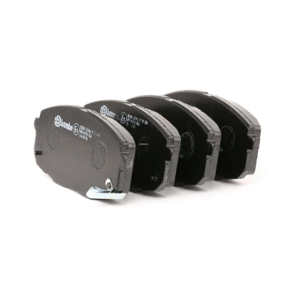 Image of 581010QA00, 581011XA00, 58101C9A60, 58101C9A70, 58101J4A00 Brake pad set BREMBO P 30 034 with acoustic wear warning without accessories