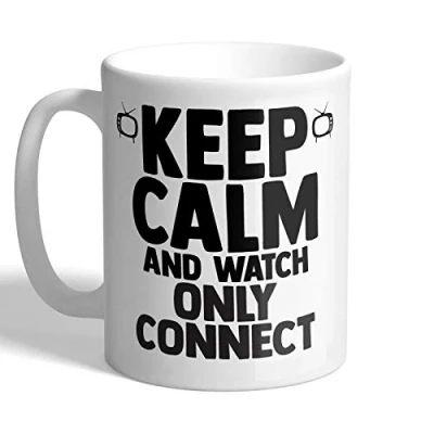 Image of I Love Mugs Keep Calm and Watch Only Connect Mug, Ceramic, 11fl.oz.