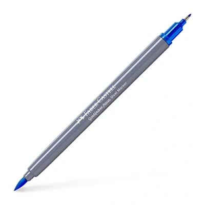Image of Faber Castell Creative Studio Goldfaber Aqua Dual Marker, Phthalo Blue, Single For Art, Craft, Drawing, Sketching, Home, School, University, Colouring