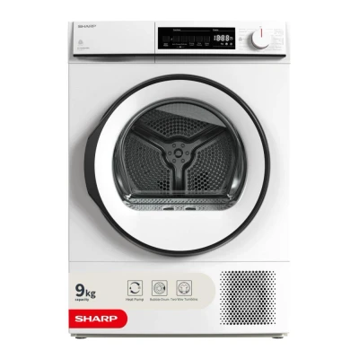 Image of Sharp KD NHB9S6GW3 EN 9Kg Heat Pump Tumble Dryer White A+++ Rated