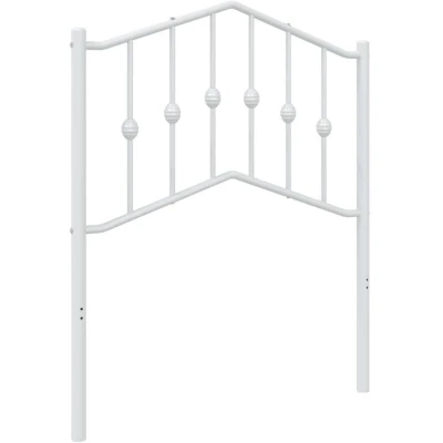 Image of vidaXL Metal Replace Headboard White 75 cm