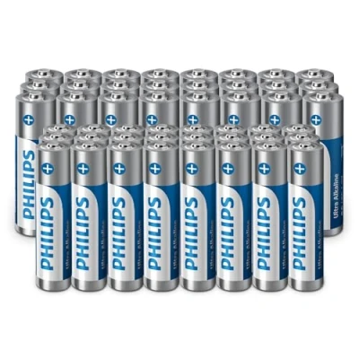 Image of Philips Ultra AA/AAA Alkaline Batteries Combo Multi Use for Various Devices, Pack of 48