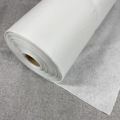 Image of Iron On Interfacing Fabric for Sewing Single Sided Fusible Lightweight White (30g 2 metros)