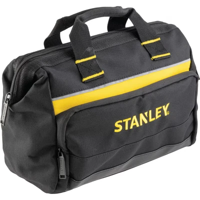 Image of STANLEY Tool Bag 30 x 25 13 cm in Resistant 600 Denier with 8 Interior 2 Exterior Pockets and Reinfored Base 1 93 330, Black, 12&quot;