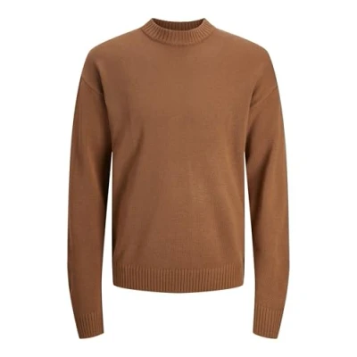Image of JACK &amp; JONES Men&#039;s Jjejack Knit Crew Neck Sn Jumper, Mocha Bisque, M