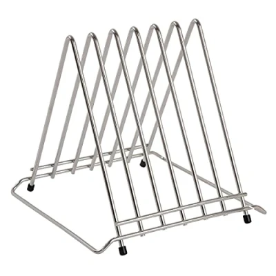 Image of Hygiplas Chopping Board Rack with Six Slot Made of Stainless Steel