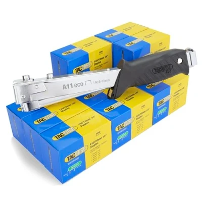Image of Tacwise 1783 A11 ECO Hammer Tacker with 60,000 140/10mm Staples, Uses Type 140/6 10 mm Staples