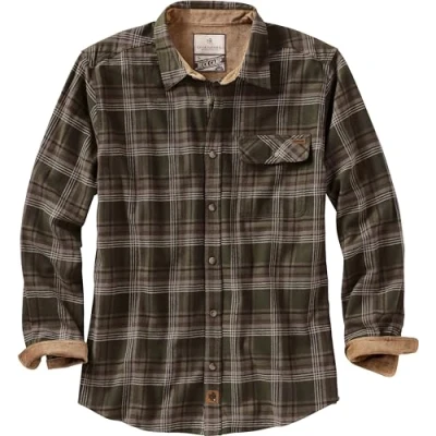 Image of Legendary Whitetails Men&#039;s Standard Traditional, Forest Plaid, Medium