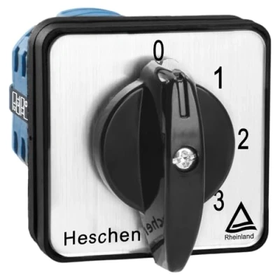 Image of Heschen Universal Rotary Cam Selector Changeover Switch SZW26 20/0 4.4 660V 20A 5 Position 4 Phase 16 Terminals CE