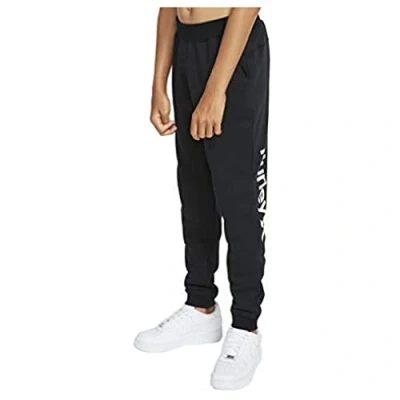 Image of Hurley B O&amp;o Fleece Pant Men&#039;s Trousers Black/White