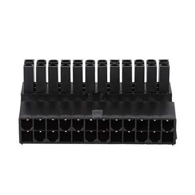 Image of Bewinner Power Adapter, ATX 24Pin Female to 24 pin Male 90 Degree Adapter Motherboard Computer Connectors, Supply Connector for Desktop PC