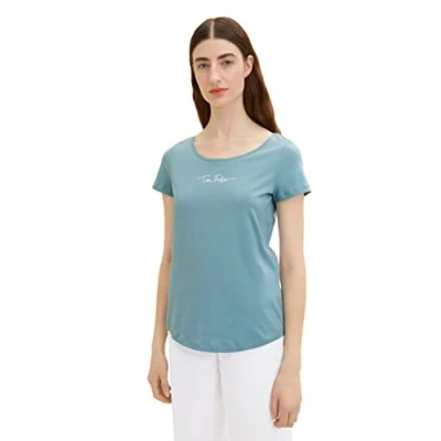 Image of TOM TAILOR Ladie&#039;s 1036192 T Shirt, 30838 Tourmaline, M