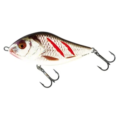 Image of Salmo Slider Sinking Wounded Real Grey Shiner 12cm Lure