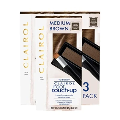 Image of Clairol Temporary Root Touch up Concealing Powder, Shade Medium Brown, 3 Count