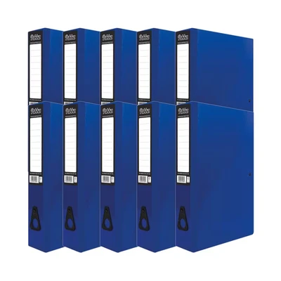 Image of Pukka Brights Box File Foolscap Navy (10 Pack) BR 7998