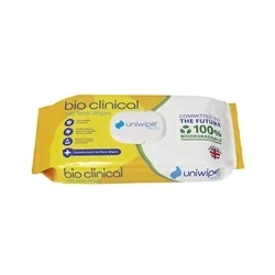 Image of Uniwipe Bio Clinical Midi Wipes Biodegradable 100 1081