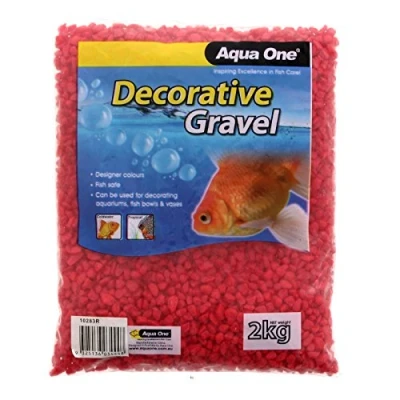 Image of Aqua One Gravel, 2 kg, 7 mm, Scarlet Red