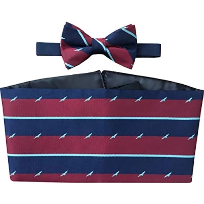 Image of RAF Wings Regimental Cummerbund Set (Includes Bow Tie &amp; Hanky)