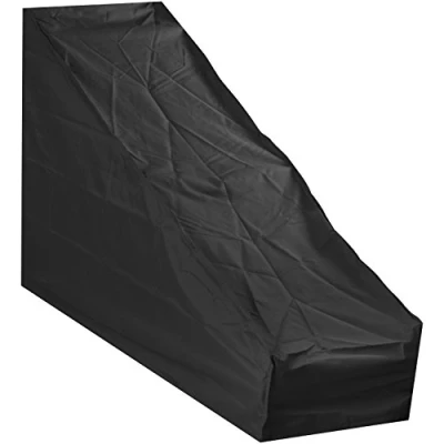 Image of Woodside Large Black Protective Garden Lawn Mower Cover 1.7m x 0.6m 0.3m 1.1m/5.6ft 2ft 1ft 3.6ft