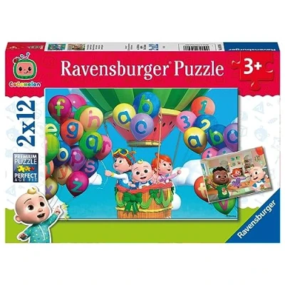 Image of Ravensburger Cocomelon Jigsaw Puzzles for Kids Age 3 Years Up Toddler Toys 2x 12 Pieces, Colourful&quot; Or &quot;Multicoloured