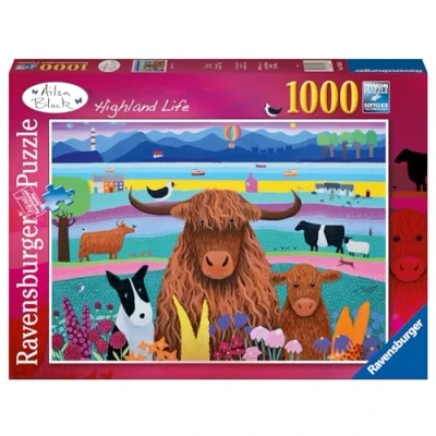 Image of Ravensburger Highland Life 1000 Piece Jigsaw Puzzles for Adults and Kids Age 12 Years Up Nature Landscape