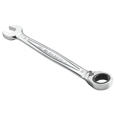 Image of Facom 467B.18 Anti Slip Combination Ratcheting Spanner, 18mm