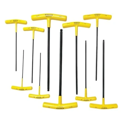 Image of BONDHUS, BTX10 T Handle BALLDRIVER HEX 3/32&quot; 3/8&quot; Set, 13138