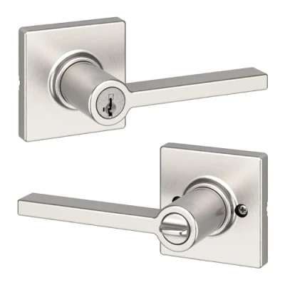 Image of Kwikset 94050 661 Casey Entry Lever, Satin Nickel