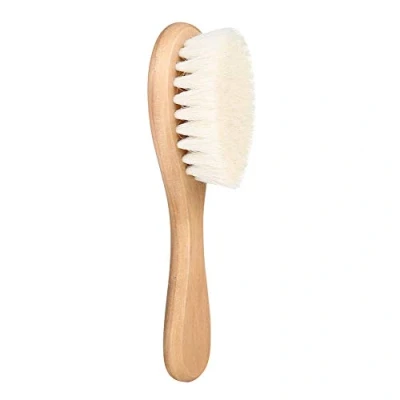 Image of Soft Natural Goat Baby Hair Brush Comb Infant Head Massage Care Handle with Wooden Environmentally Friendly Toddler Daily