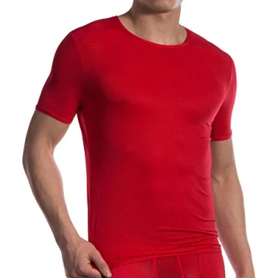 Image of Olaf Benz Men&#039;s RED1201 T Shirt Vest, Red Rot (red 3000), Large