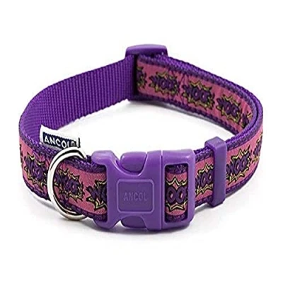 Image of Ancol Woof Dog Collar, 30 50 cm, Pink