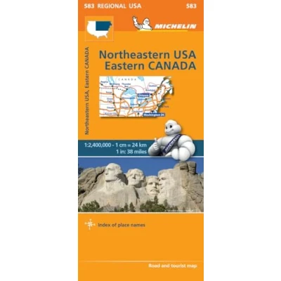 Image of Northeastern USA, Eastern Canada Michelin Regional Map 583: (Michelin Maps, 583)