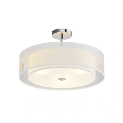 Image of Ceiling Light &#039;Pikka&#039; dimmable (Modern) in White Made of Textile for e.g. Living Room &amp; Dining (3 Sources, E27) from Lindby lamp, lamp
