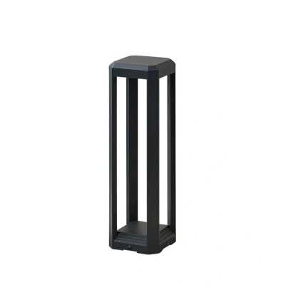 Image of Lucande Fery LED pillar light in anthracite, 50 cm