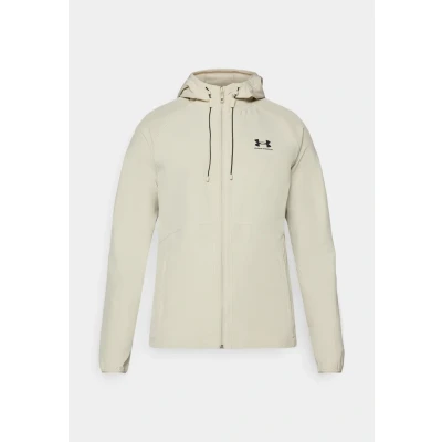 Image of Under Armour VIBE Jacket Windbreaker, Men&#039;s, Size: Large, Khaki base/black
