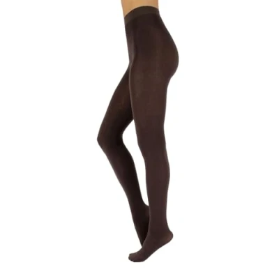 Image of CALZITALY Cashmere Wool Tights, Warm Winter Pantyhose, Thick 150 Den, S, M, L, XL, XXL, 3XL, 4XL Italian Hosiery (4XL, Brown)