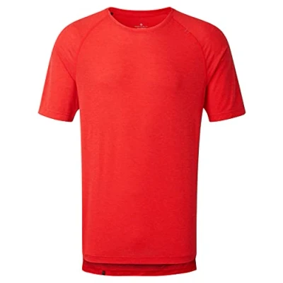 Image of RONHILL, Men&#039;s Life Tencel S/S Tee, Flame Marl/FlYellow, S