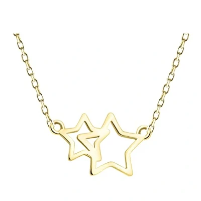 Image of Sofia Milani Women&#039;s Necklace 925 Silver Gold Plated Star Pendant N0549